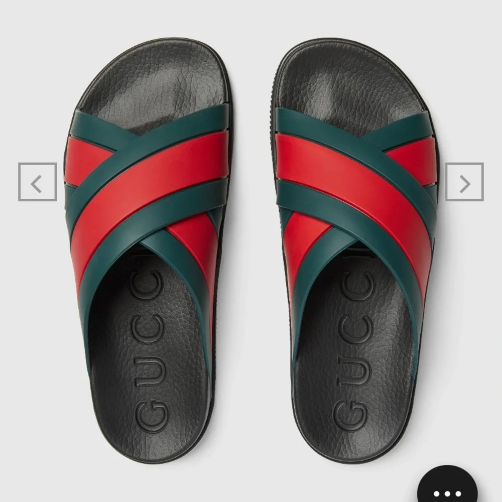 Gucci Red and Green Men's Sandals - Picture 4 of 16